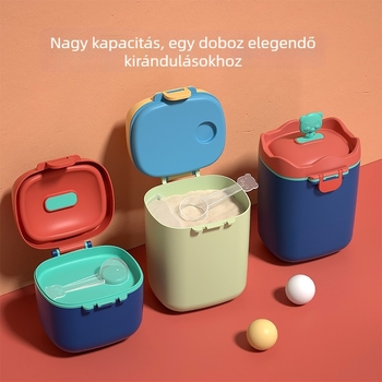 Mobiko Hordozható Tejpor Tároló Doboz 22001250601, Zárt Tároló Doboz Bébinek Snackekhez, 0–3 Éves, Licencelt Magáncímke