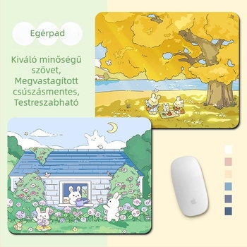 Kis méretű egérpad lányoknak, csuklótámasz, irodai használathoz és a billentyűzethez, aranyos Instagram-stílusban.