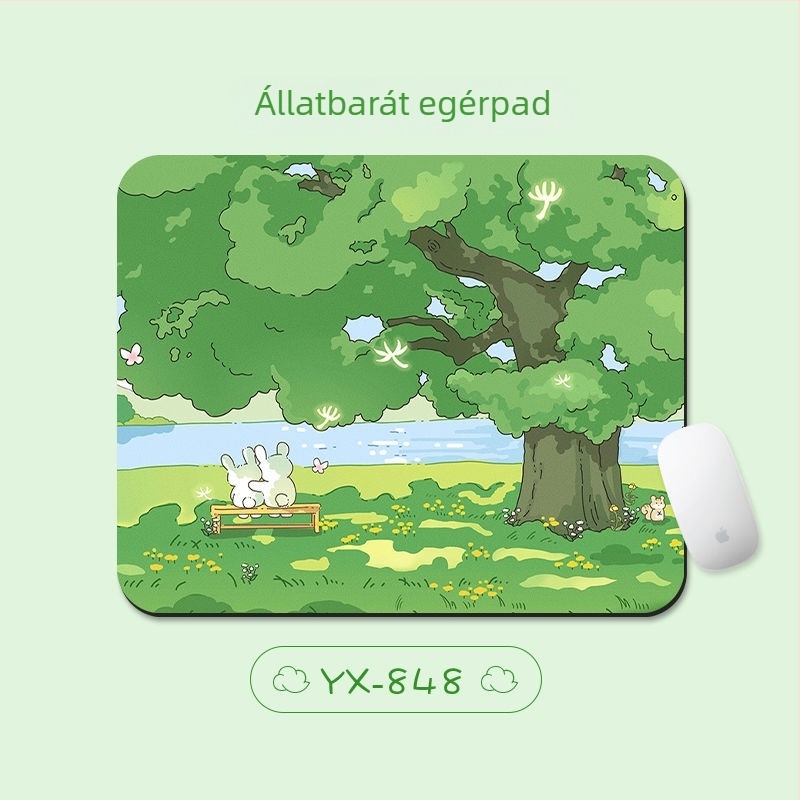 Kis méretű egérpad lányoknak, csuklótámasz, irodai használathoz és a billentyűzethez, aranyos Instagram-stílusban.