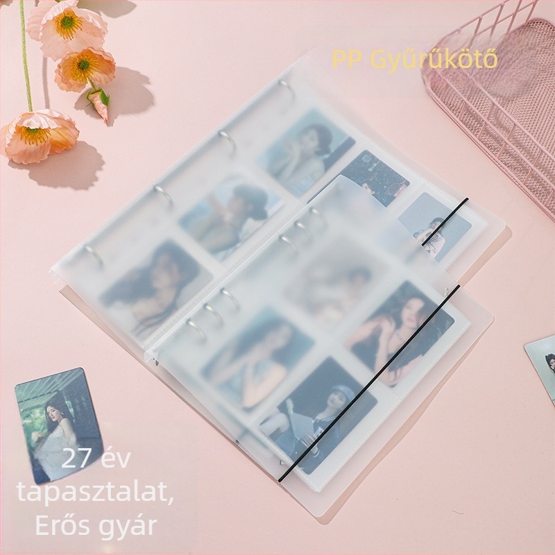 PP kötőhéj A5-ös 6 lyukas és A4-es 4 lyukas kivitelhez, Zhiwei, testre szabható, alapcsomagolás