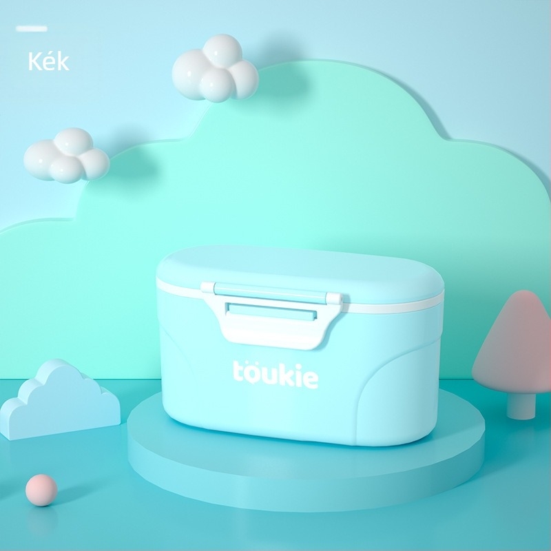 Toukie kétszintes bébipiima por és gabonafélék tárolója, magánmárka engedéllyel; újszülötttől 3 éves korig