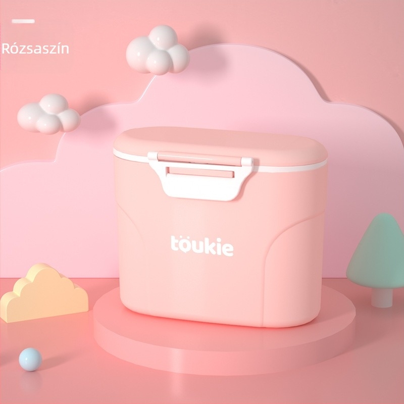 Toukie kétszintes bébipiima por és gabonafélék tárolója, magánmárka engedéllyel; újszülötttől 3 éves korig