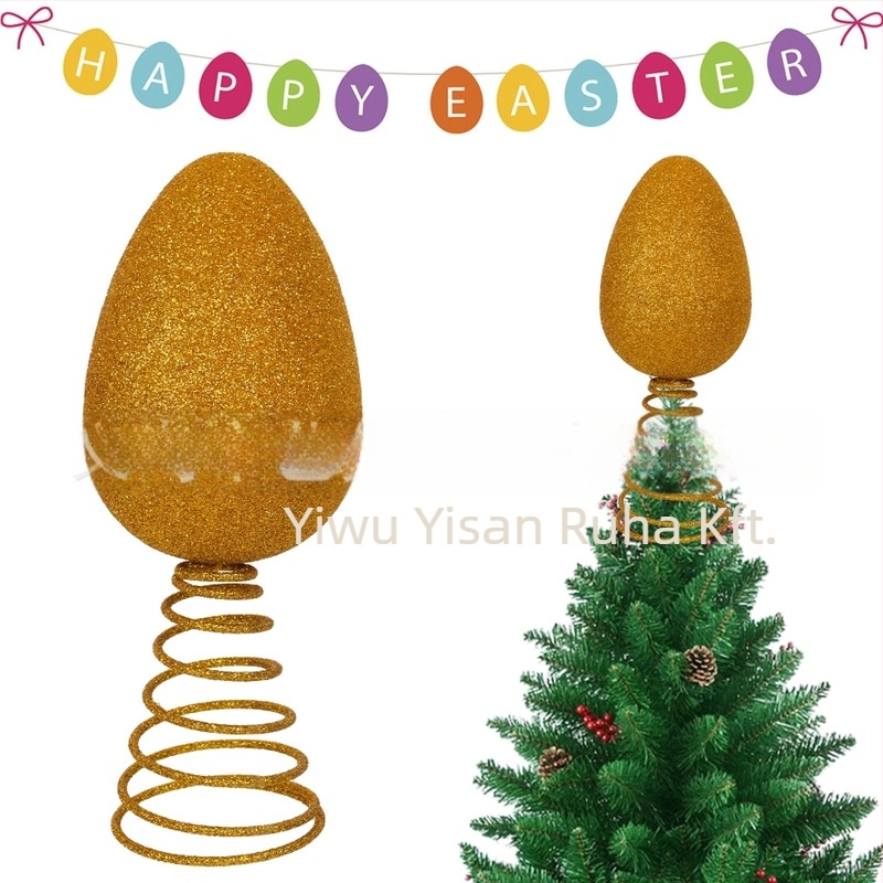 Díszek – csíkos húsvéti motívum, karácsonyfa csúcsdísz, modern minimalist stílus