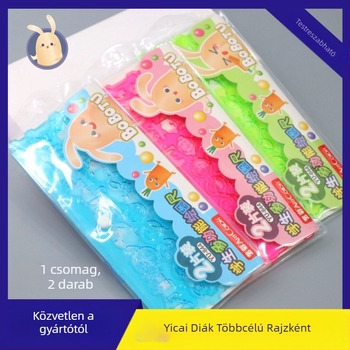 Art Color többfunkciós sablon vonalzó gyerekek DIY rajzáshoz és karcolt papírhoz — műanyag; Import: Nem; IP engedély: Nem