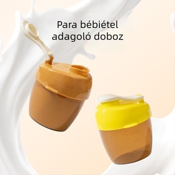 Golden Boy Baby hordozható tejpor adagoló doboz utazáshoz — egyadagos, zárt tároló, élelmiszer-minőségű, újszülötteknek 0–2 éves korig