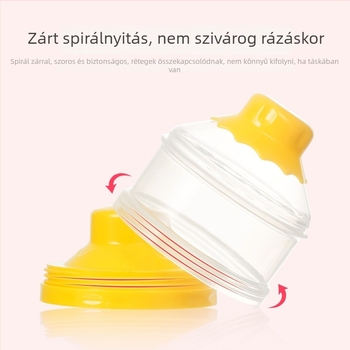 Smoked háromrétegű tejpor doboz – hordozható, biztonságos anyagból, hőálló, 0–3 éveseknek (Vonalkód 6971109130162)