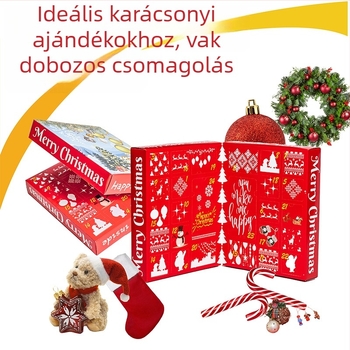 Vak doboz 24 lyukkal, könyv alakú doboz, laminált karton, rajzfilm stílus