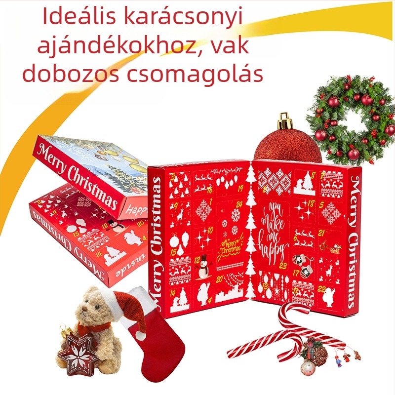 Vak doboz 24 lyukkal, könyv alakú doboz, laminált karton, rajzfilm stílus