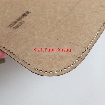 Bőrből készült mini pénztárca sablon akril verzióval (DIY)