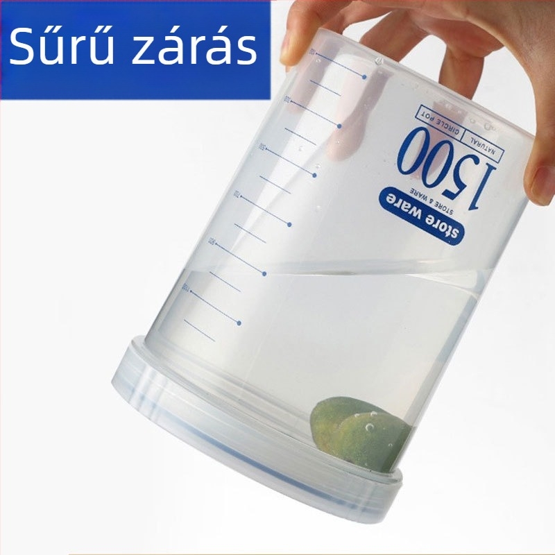 Tejpor tároló edény, kör alakú, egyrétegű, frissesség megőrző doboz, kapacitás alatt 300 ml