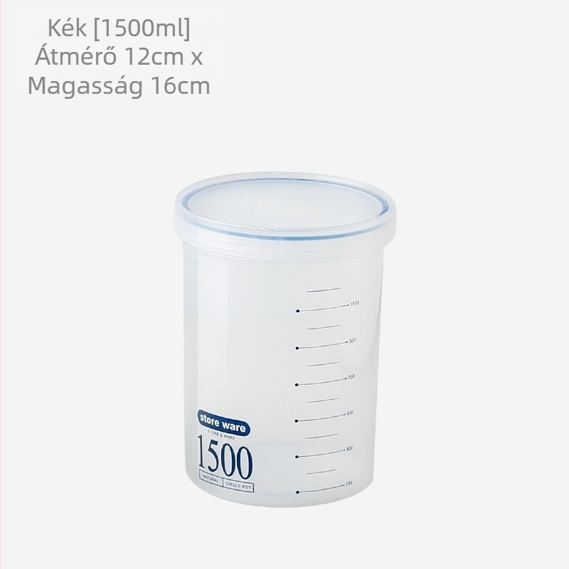 Tejpor tároló edény, kör alakú, egyrétegű, frissesség megőrző doboz, kapacitás alatt 300 ml