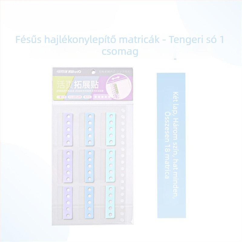 Ragasztós bővítő matricák iratrendezőhöz; pamutcellulóz papír; 1 lap; alapcsomagolás