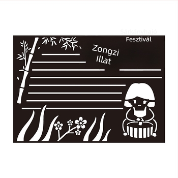 Rui Mai PET műanyag perforált sablon DIY kézzel írt újság