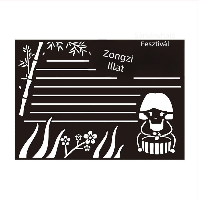 Rui Mai PET műanyag perforált sablon DIY kézzel írt újság