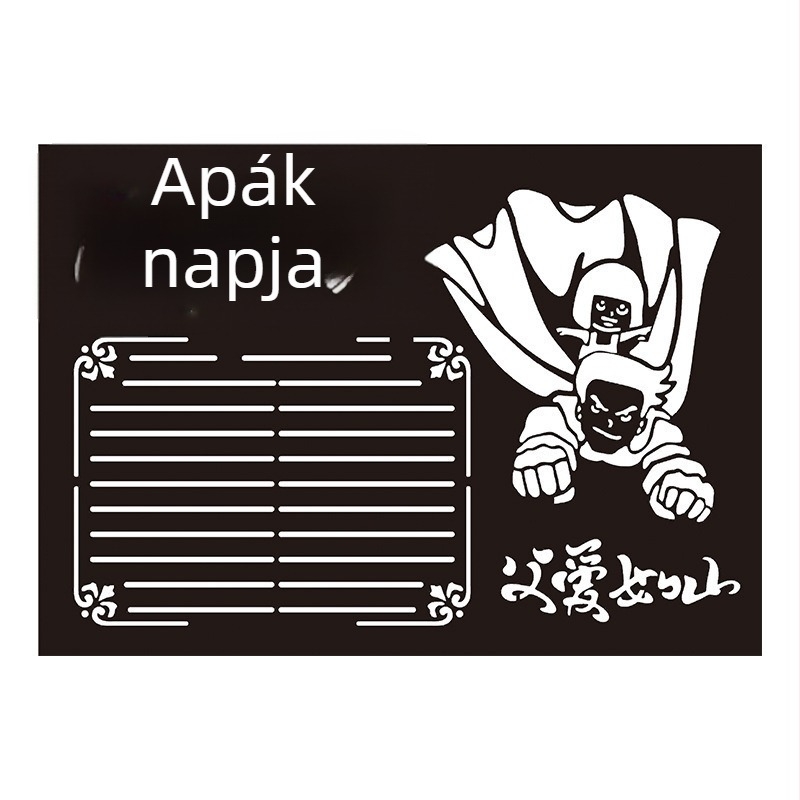Rui Mai PET műanyag perforált sablon DIY kézzel írt újság