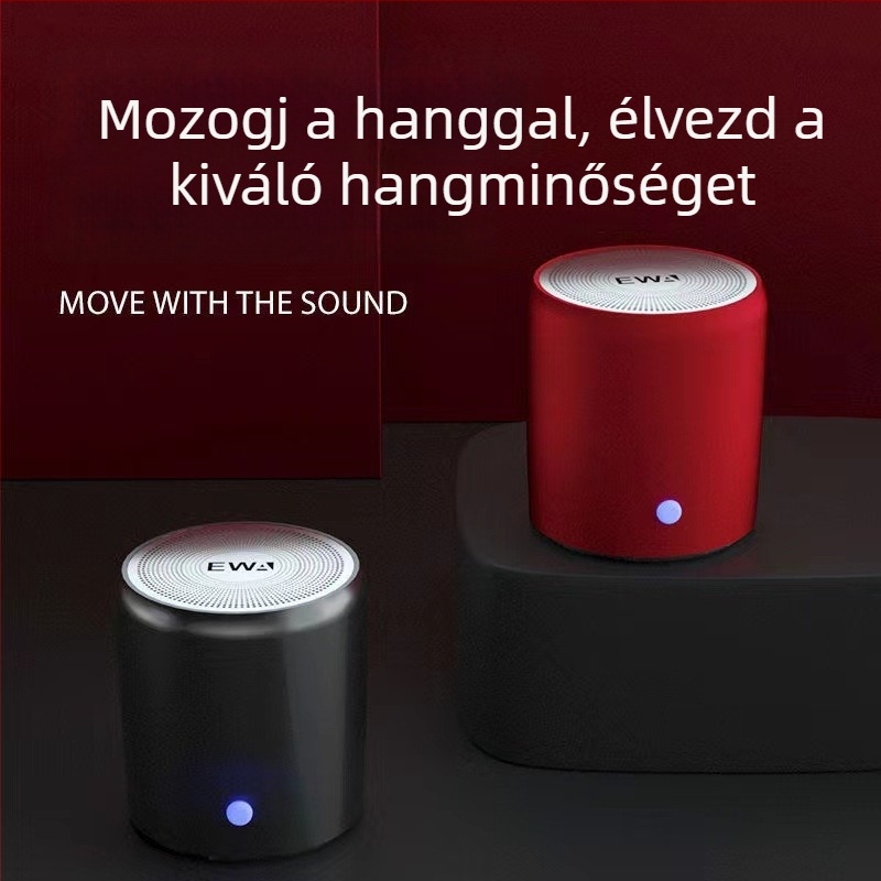 A107 Bluetooth hangszóró – hordozható vezeték nélküli audio, Bluetooth 5.0, 5W, IPX5, 100Hz-20kHz, 15m hatótáv