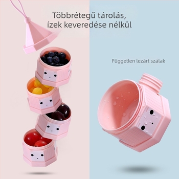 Topbele tejpor doboz – három- vagy négyrétegű, zárható, újszülötteknek 0–3 éves korig