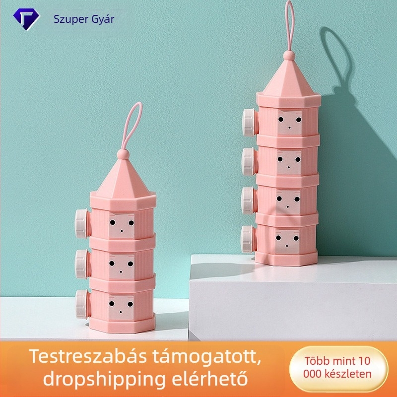 Topbele tejpor doboz – három- vagy négyrétegű, zárható, újszülötteknek 0–3 éves korig