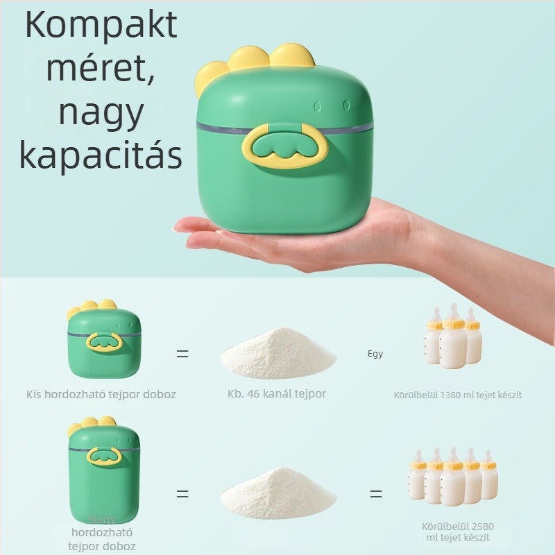 Tourmalade bébi tejpor doboz, kétszintes kialakítású, újszülött–3 éves korosztálynak