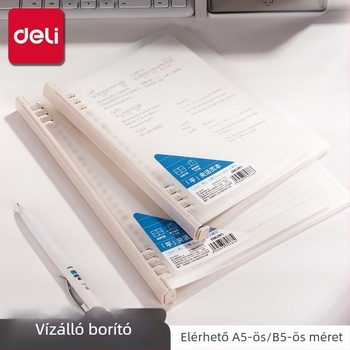 Deli HA540-1 Lazán leválasztható füzetfedél, vonalas oldalakkal, 40 oldal, kivehető belső oldalak, kompatibilis 20/26 lyukkal