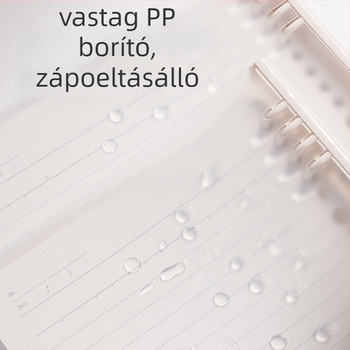 Deli HA540-1 Lazán leválasztható füzetfedél, vonalas oldalakkal, 40 oldal, kivehető belső oldalak, kompatibilis 20/26 lyukkal