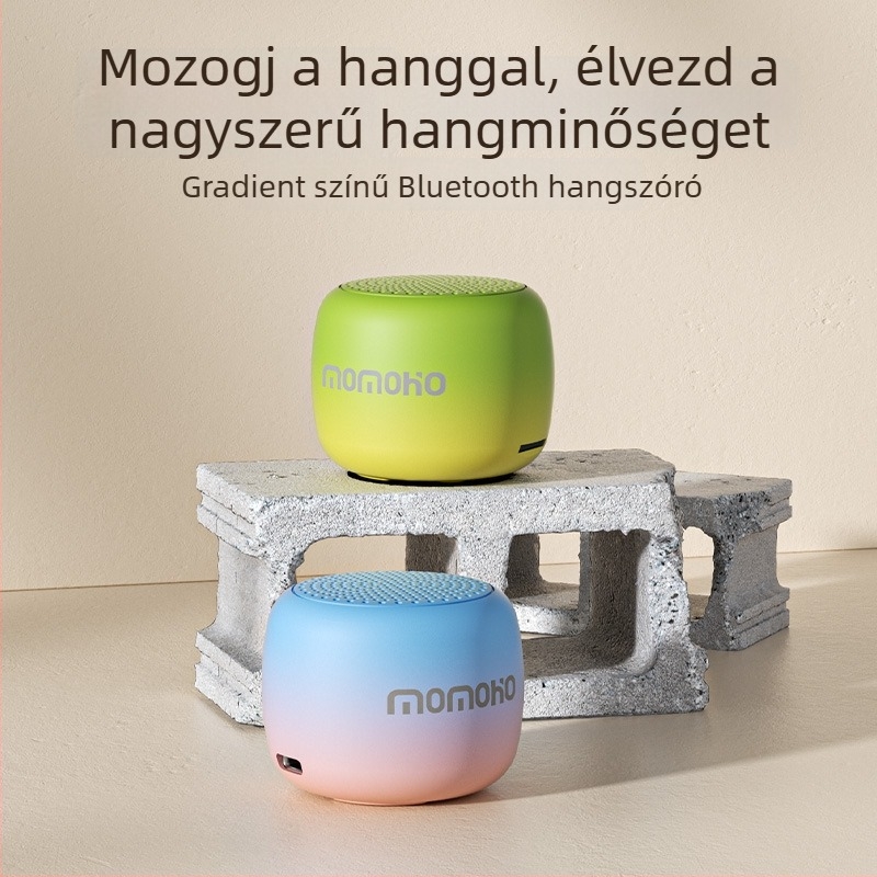 Hordozható Bluetooth hangszóró 3W, IPX7 vízálló, kompakt méret 50x50x40 mm, beépített akkumulátor 1200–2000 mAh, egyedi logó