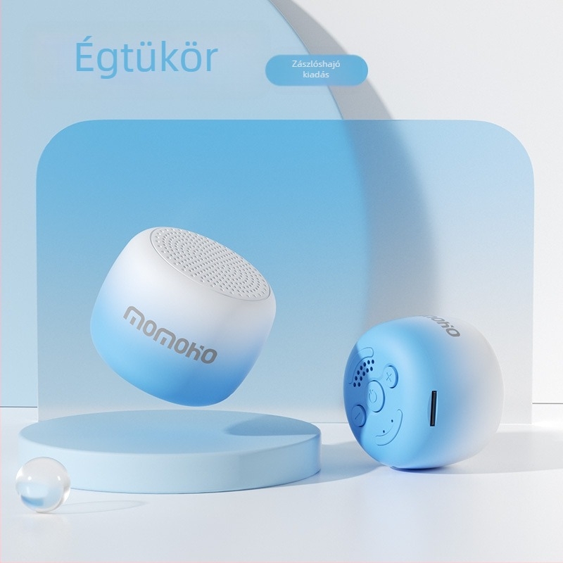 Hordozható Bluetooth hangszóró 3W, IPX7 vízálló, kompakt méret 50x50x40 mm, beépített akkumulátor 1200–2000 mAh, egyedi logó