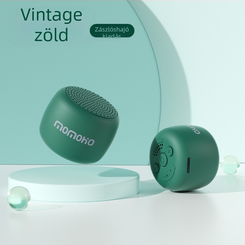 Hordozható Bluetooth hangszóró 3W, IPX7 vízálló, kompakt méret 50x50x40 mm, beépített akkumulátor 1200–2000 mAh, egyedi logó