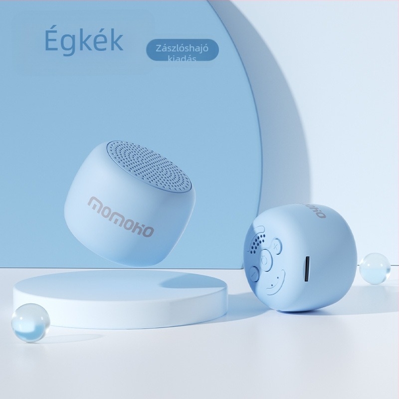 Hordozható Bluetooth hangszóró 3W, IPX7 vízálló, kompakt méret 50x50x40 mm, beépített akkumulátor 1200–2000 mAh, egyedi logó