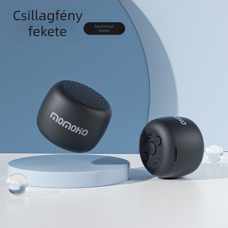 Hordozható Bluetooth hangszóró 3W, IPX7 vízálló, kompakt méret 50x50x40 mm, beépített akkumulátor 1200–2000 mAh, egyedi logó