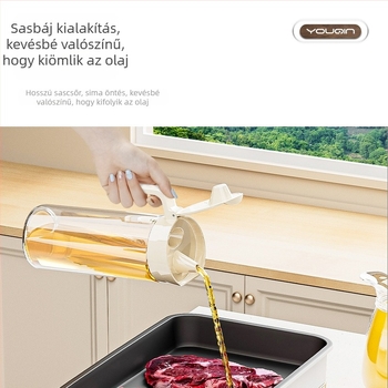 Chef Joon üveg olajtartó – szivárgásmentes konyhai tartály, modern dizájn, 2024