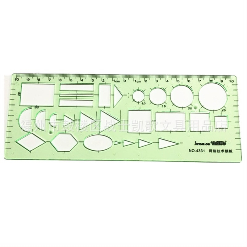 Golden Monkey 4331 Hálózati technológia tervezési sablon, műanyag rácssablon