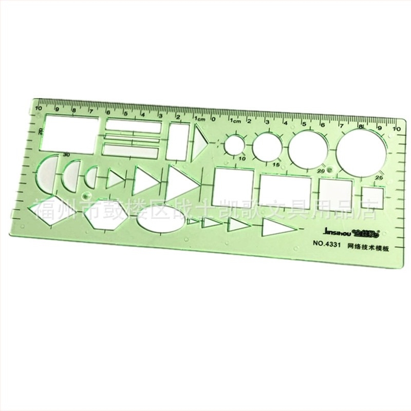 Golden Monkey 4331 Hálózati technológia tervezési sablon, műanyag rácssablon