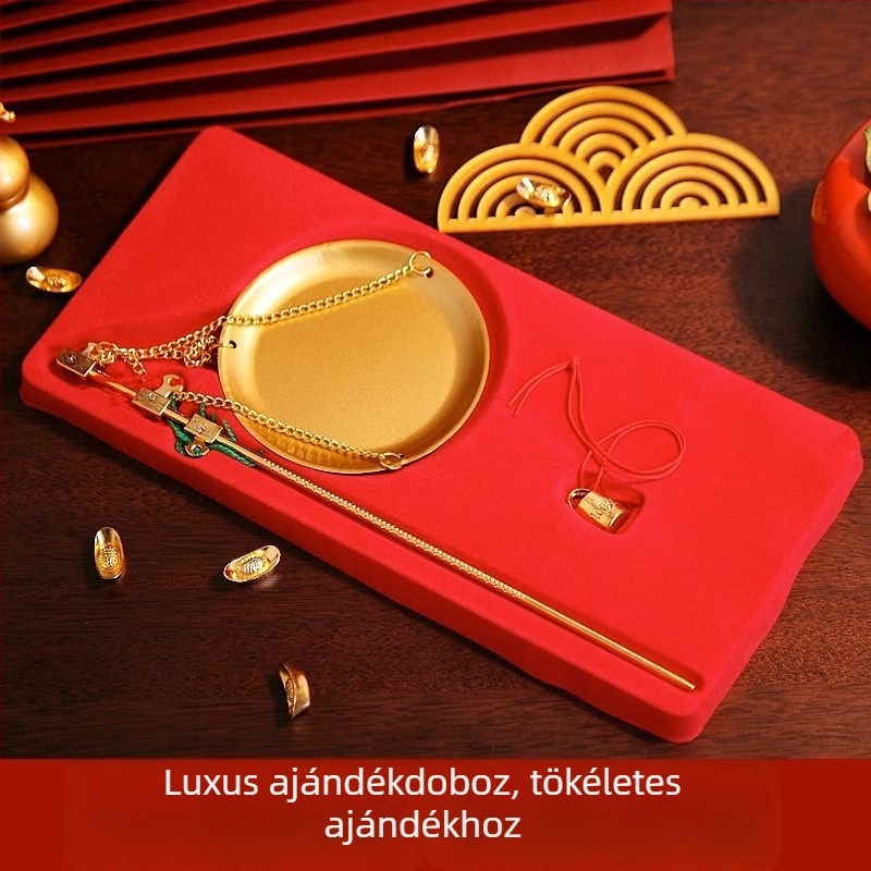 Súlyozó rúd súlyokkal, kínai stílusú lakásavató dekoráció; márka Ximei collection; stílus: kínai; kategória: mérleg; termék kategória: helyszínelendezési kellék