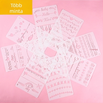 Four Seasons Pomelo Kézzel írt újság sablon kerettel DIY fotóalbumhoz és festés témájú sablon