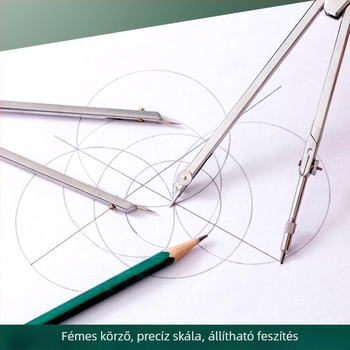 Hero H252 18 részes rajzeszköz-készlet diákok számára, mechanikus tervezőeszközök