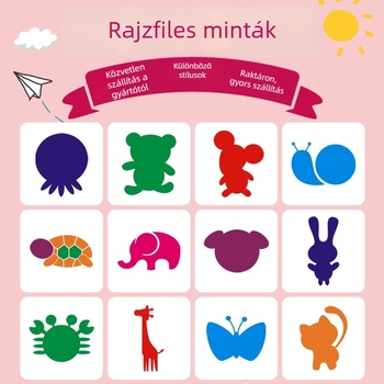 DIY Állatfalikép sablon — üreges PET sablon, Kai Qi, PET 25 Silk