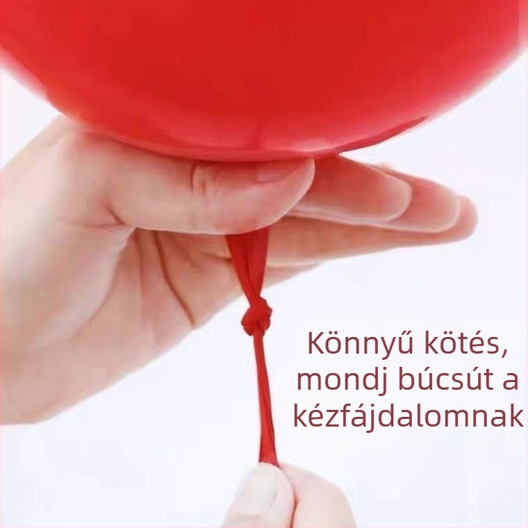 Lufi-kötő eszköz – műanyag, kerek formájú, ideális születésnapokra és bulikhoz