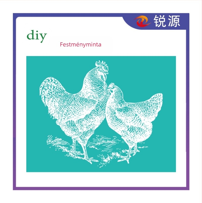 Ruwell szitanyom sablon DIY projektekhez, öntapadós és mosható, termékkód Y2304216, anyag: szitanyom, Importált: Nem, IP engedély: Nem