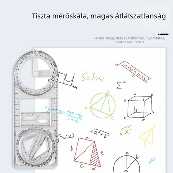 Pengyi JHHTC műanyag sokoldalú iskolai geometriai vonalzó – szögmérés