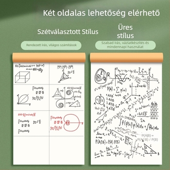 Elválasztott vázlatfüzet üres oldalakkal, vastag fa-cellulóz papír, 18K, modell Ewcg 1850 n-fq