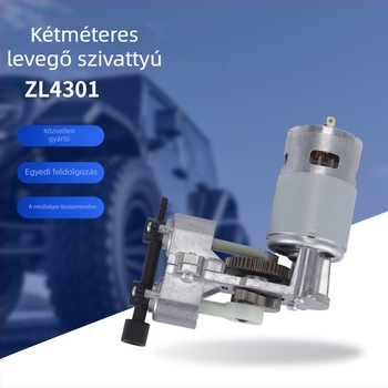 Hordozható autó légpumpa egyhengeres kivitelben, guminyomásmérővel, 100W, 220V, 35 L/perc