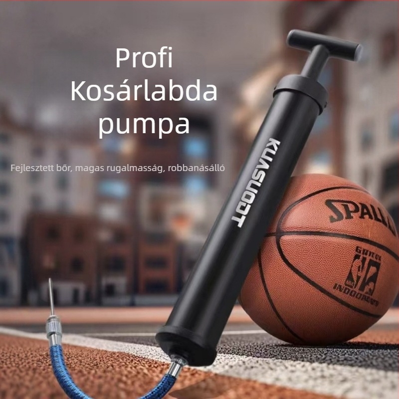 Jiayu kézi pumpa sportlabdákhoz és felfújható játékokhoz; alkalmas kosár-, foci- és röplabdához; tartalmaz felfúvó tűt; egyenes csatlakozó; tömeg 100 g; hordozható, univerzális