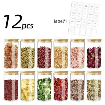 Sheng Bangrong Üveg tömör záródású tároló – Koreai stílus, kapacitás alatt 300 ml, élelmiszer-tároló doboz