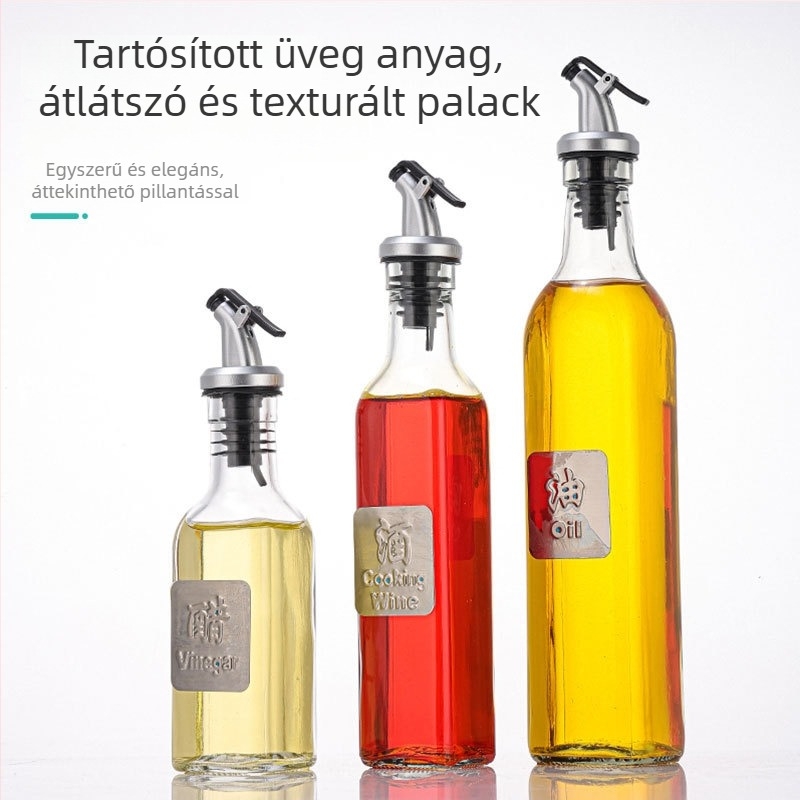 Fuyu üveg olajtartó adagoló a konyhába — olajatartó edény csővel, 2017 nyarán bemutatva