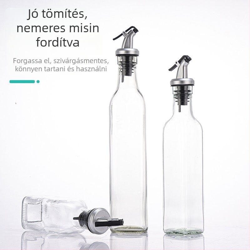 Fuyu üveg olajtartó adagoló a konyhába — olajatartó edény csővel, 2017 nyarán bemutatva