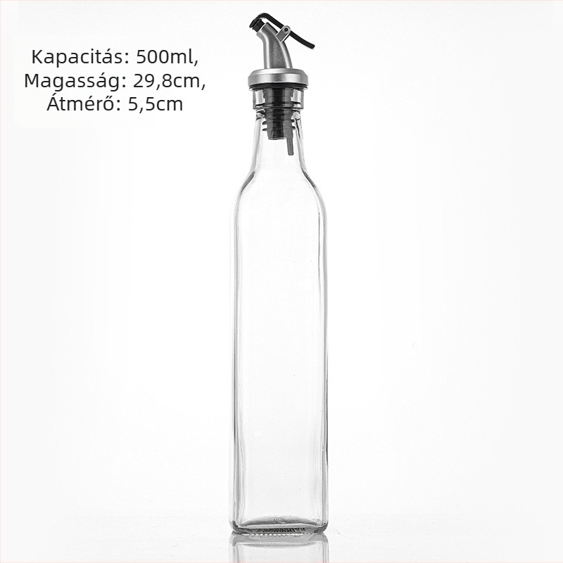 Fuyu üveg olajtartó adagoló a konyhába — olajatartó edény csővel, 2017 nyarán bemutatva