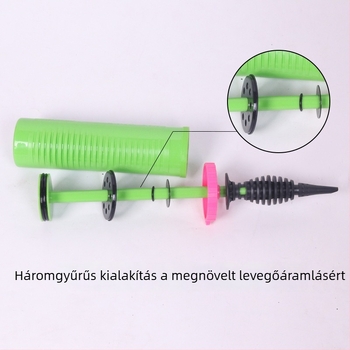 YWLJ lufipumpa, műanyag, lufitípus: pumpa, forma: pumpa, Valentin-napra és Tanabata-ra alkalmas