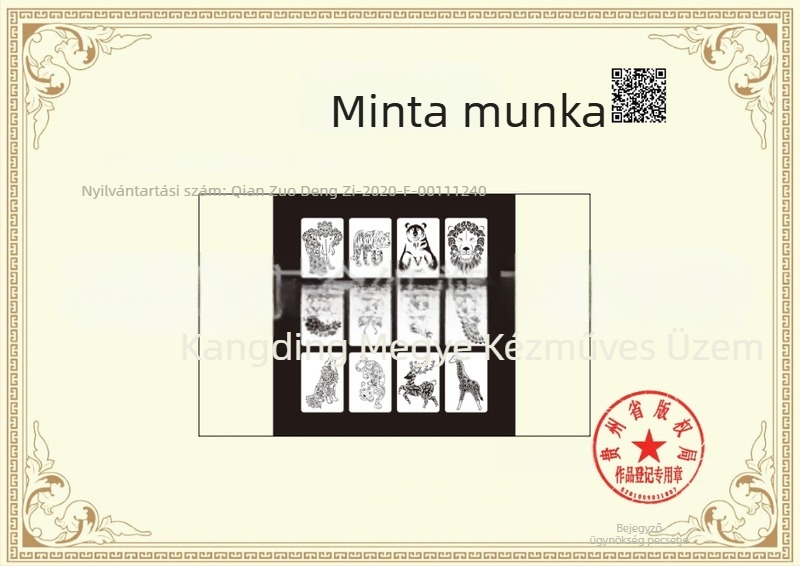 Állatos rajz-sablon gyerekeknek — oktatási permetező sablon, PET anyag, nem importált, magáncímke licenc nélkül