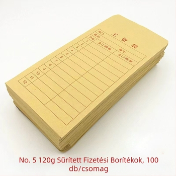 Bérboríték, Kraft papírból, modell 5, kínai stílusú boríték, logó nélkül
